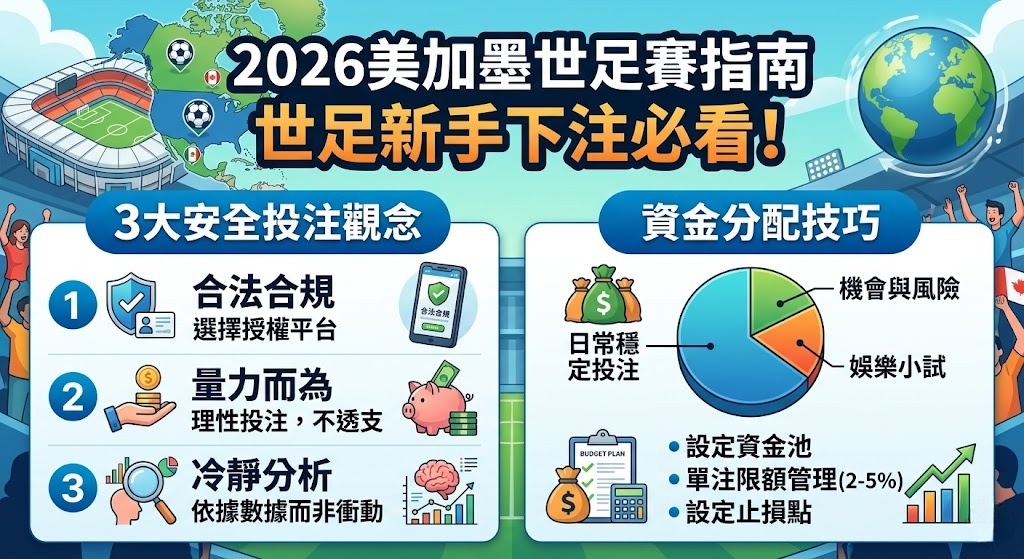 2026美加墨世足賽指南》世足新手下注必看！